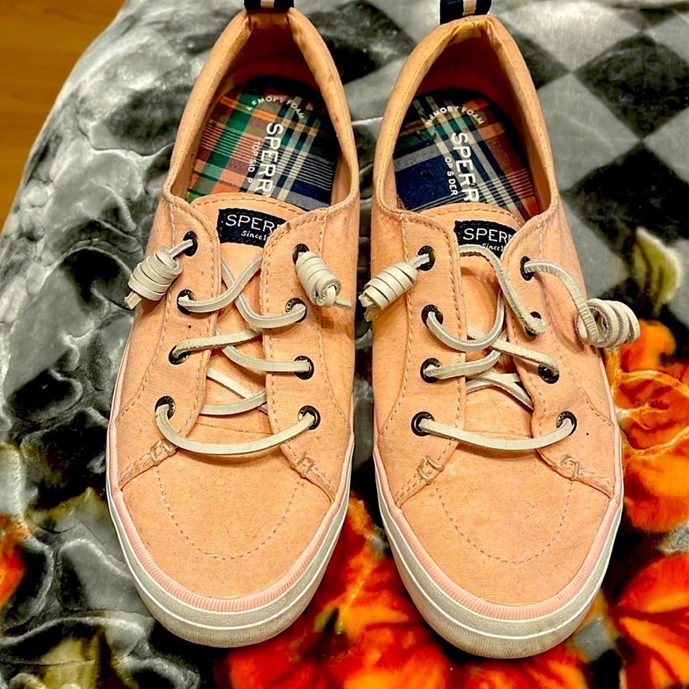 Light Pink Sperrys Sneakers